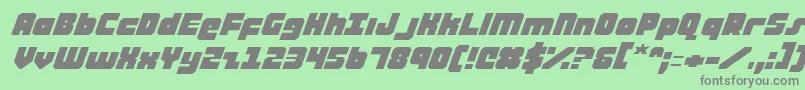 Ataurusei Font – Gray Fonts on Green Background