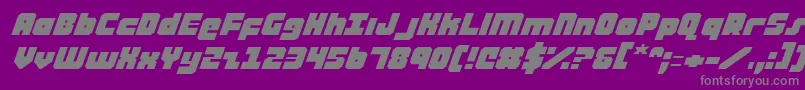 Ataurusei Font – Gray Fonts on Purple Background
