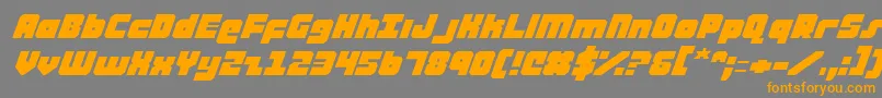 Ataurusei Font – Orange Fonts on Gray Background
