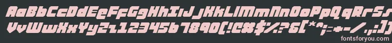 Ataurusei Font – Pink Fonts on Black Background