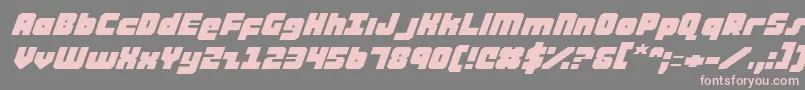 Ataurusei Font – Pink Fonts on Gray Background