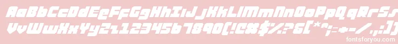 Ataurusei Font – White Fonts on Pink Background