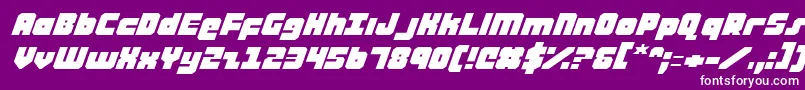 Ataurusei Font – White Fonts on Purple Background