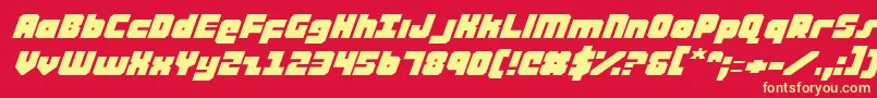 Ataurusei Font – Yellow Fonts on Red Background