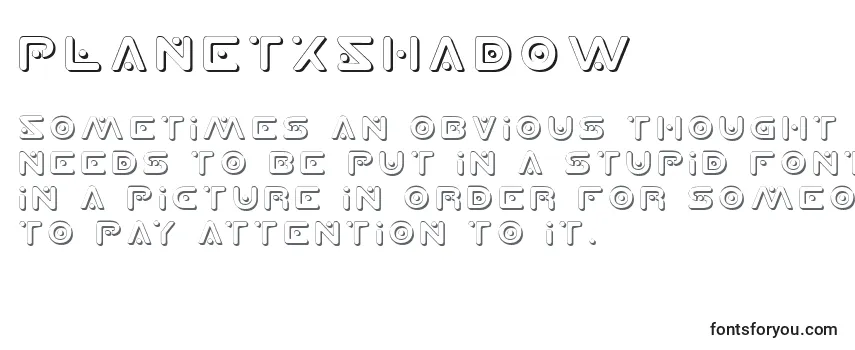PlanetXShadow Font