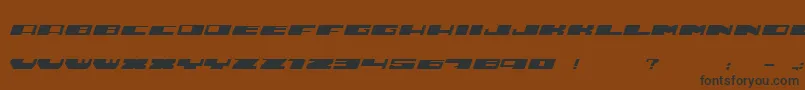Hustle Font – Black Fonts on Brown Background