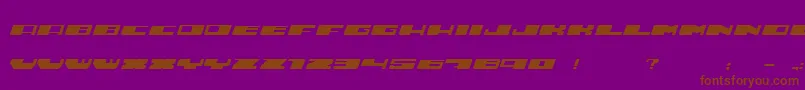 Hustle Font – Brown Fonts on Purple Background