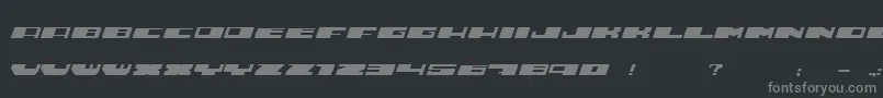 Hustle Font – Gray Fonts on Black Background