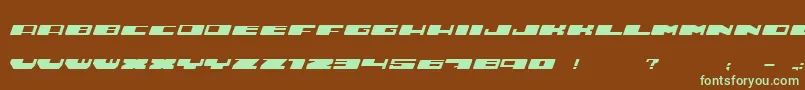 Hustle Font – Green Fonts on Brown Background