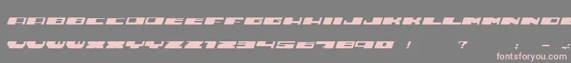 Hustle Font – Pink Fonts on Gray Background