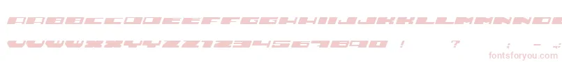 Hustle Font – Pink Fonts on White Background