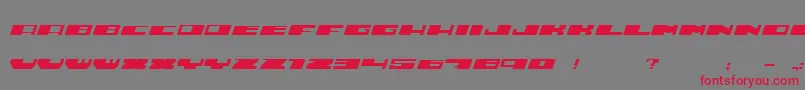 Шрифт Hustle – красные шрифты на сером фоне