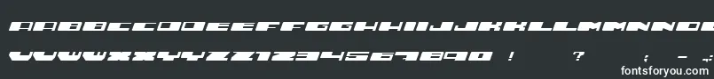 フォントHustle – 白い文字