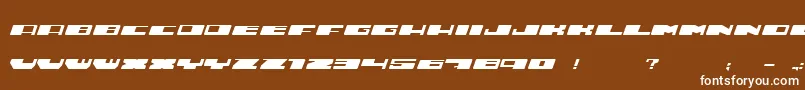 Шрифт Hustle – белые шрифты на коричневом фоне