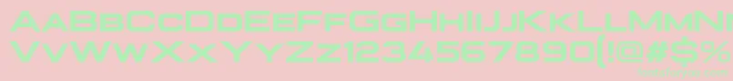 PlateiaBold Font – Green Fonts on Pink Background