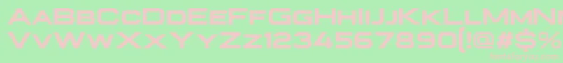 PlateiaBold Font – Pink Fonts on Green Background