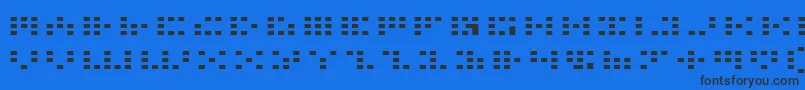 Шрифт Icone – чёрные шрифты на синем фоне