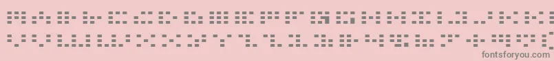 フォントIcone – ピンクの背景に灰色の文字