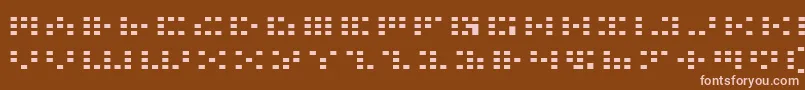 Шрифт Icone – розовые шрифты на коричневом фоне