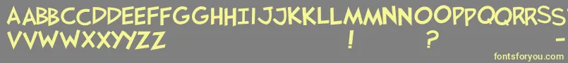 Jaysfx Font – Yellow Fonts on Gray Background