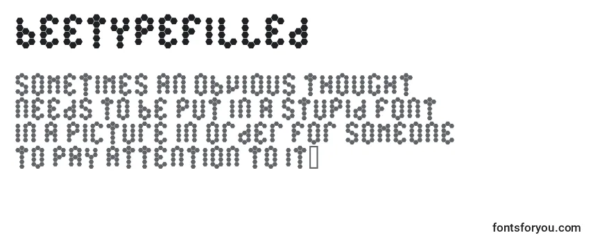 Обзор шрифта BeetypeFilled