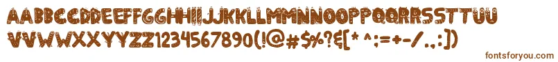 KilledVespertine Font – Brown Fonts on White Background