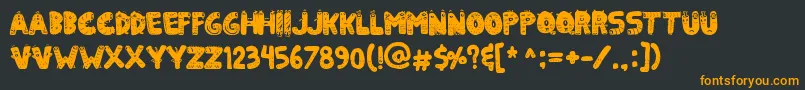 KilledVespertine Font – Orange Fonts on Black Background