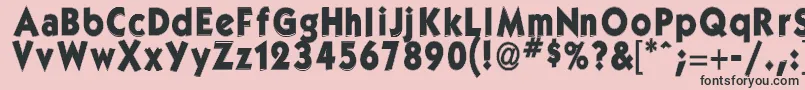 GorlockBold Font – Black Fonts on Pink Background