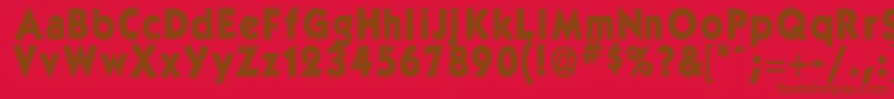GorlockBold Font – Brown Fonts on Red Background