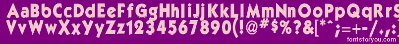 GorlockBold Font – Pink Fonts on Purple Background