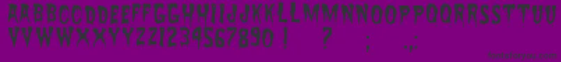 Police ZreaksNfi – polices noires sur fond violet