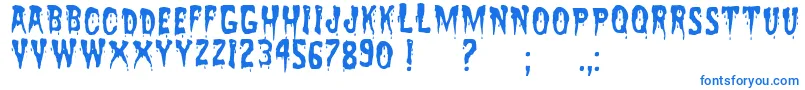 フォントZreaksNfi – 青いフォント