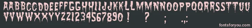 ZreaksNfi Font – Pink Fonts on Black Background