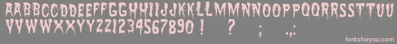ZreaksNfi Font – Pink Fonts on Gray Background
