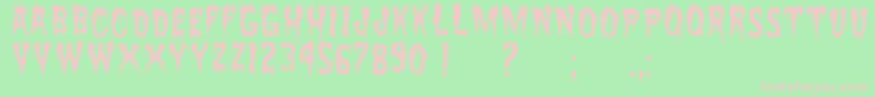 ZreaksNfi Font – Pink Fonts on Green Background