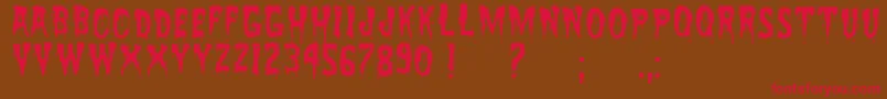 ZreaksNfi Font – Red Fonts on Brown Background