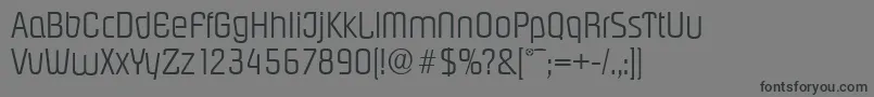 PasadenaserialLightRegular-Schriftart – Schwarze Schriften auf grauem Hintergrund