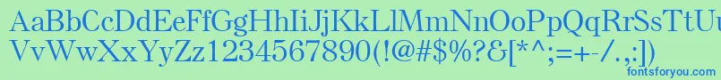 ElseLtMedium Font – Blue Fonts on Green Background