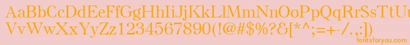 ElseLtMedium Font – Orange Fonts on Pink Background