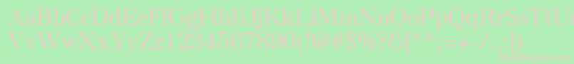 ElseLtMedium Font – Pink Fonts on Green Background