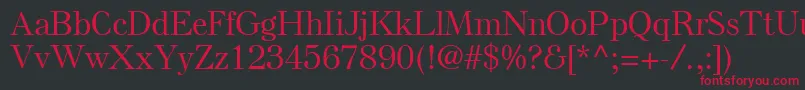 ElseLtMedium Font – Red Fonts on Black Background