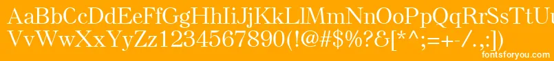 フォントElseLtMedium – オレンジの背景に白い文字