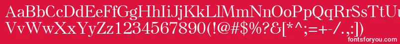 ElseLtMedium Font – White Fonts on Red Background