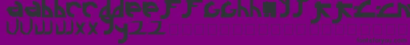 Czcionka Linkin – czarne czcionki na fioletowym tle