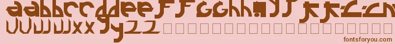 Подробнее о шрифте Linkin Шрифт Linkin – коричневые шрифты на розовом фоне