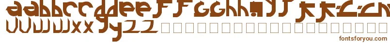 Шрифт Linkin – коричневые шрифты на белом фоне