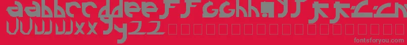 Fonte Linkin – fontes cinzas em um fundo vermelho