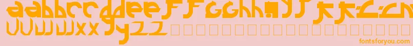 Подробнее о шрифте Linkin Шрифт Linkin – оранжевые шрифты на розовом фоне