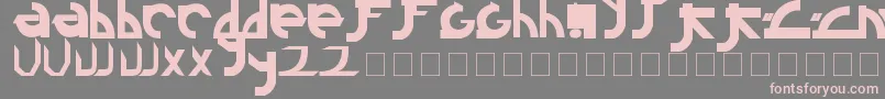 Linkin Font – Pink Fonts on Gray Background