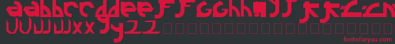 Linkin Font – Red Fonts on Black Background